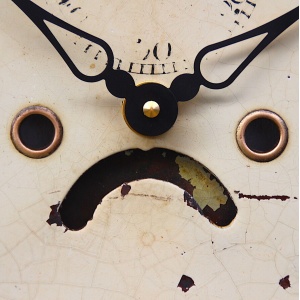 Grandfather/longcase iron clock dial. Late 18th century. Original. C.1795-1825