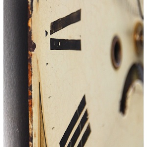 Grandfather/longcase iron clock dial. Late 18th century. Original. C.1795-1825
