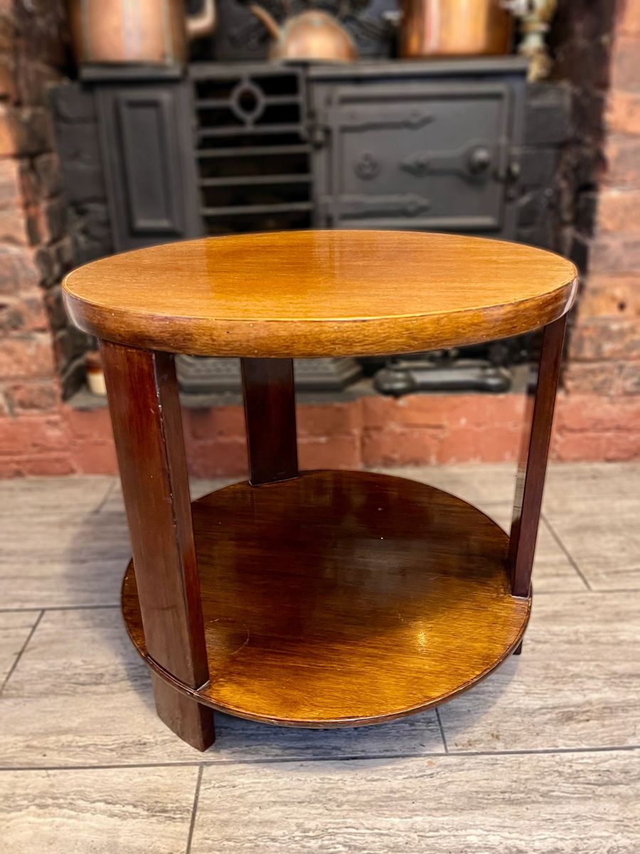 Mid century Art Deco Coffee table with double tray from the 1950s