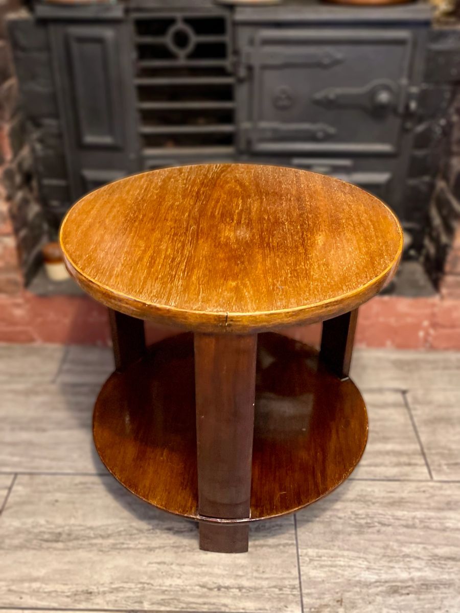 Mid century Art Deco Coffee table with double tray from the 1950s