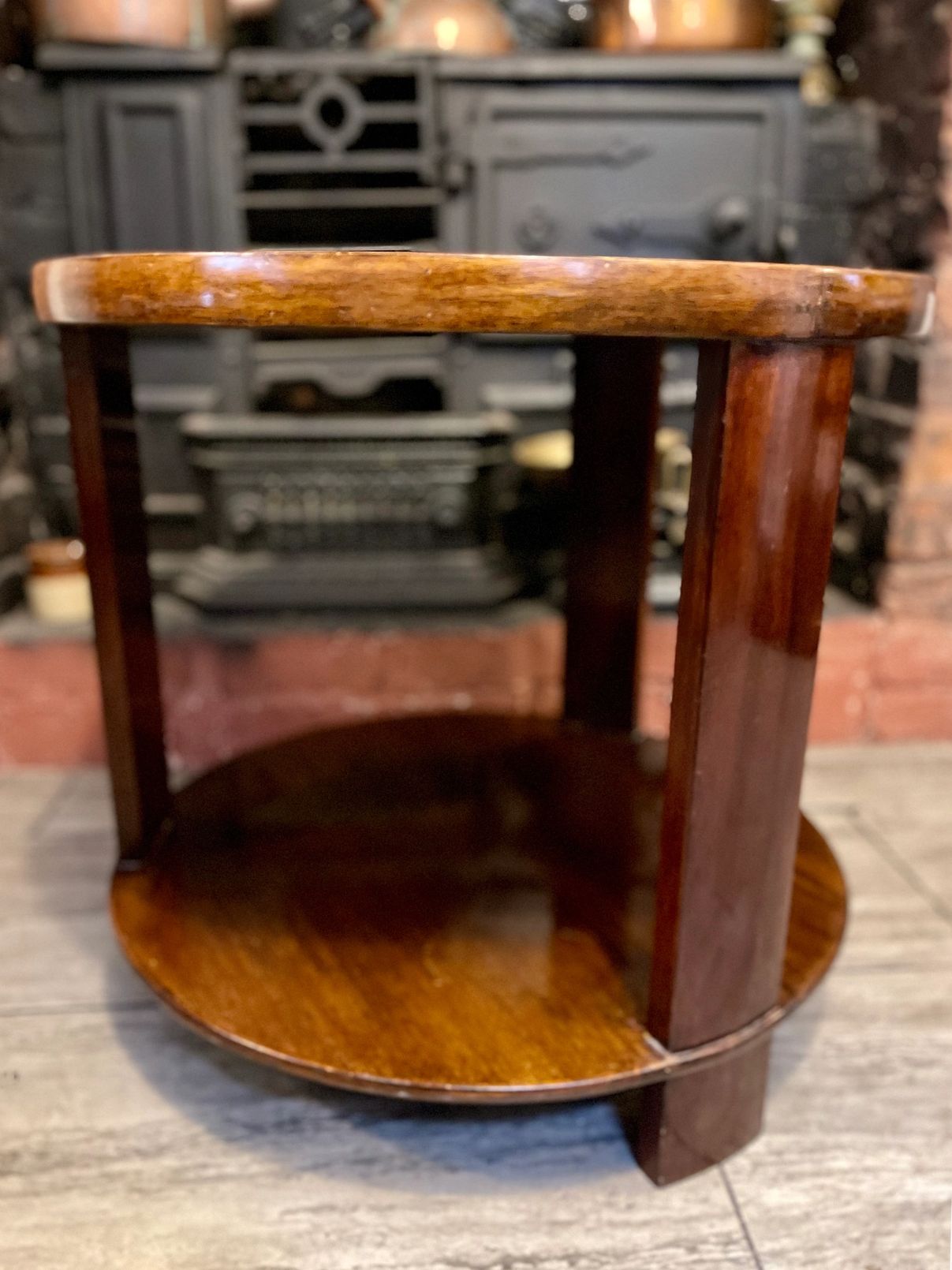 Mid century Art Deco Coffee table with double tray from the 1950s