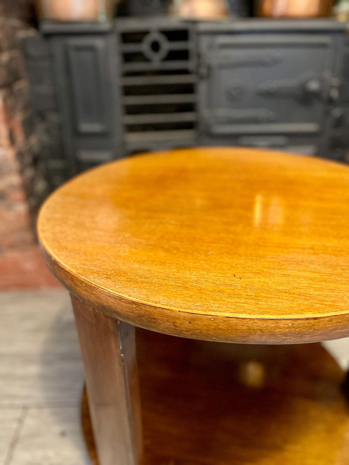 Mid century Art Deco Coffee table with double tray from the 1950s