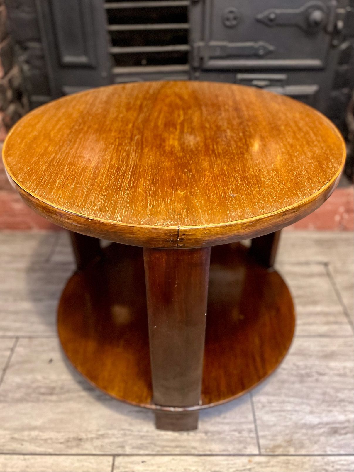 Mid century Art Deco Coffee table with double tray from the 1950s