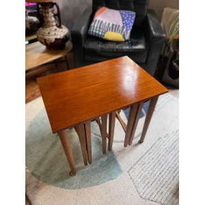 Vintage Nest Of 4 Teak Tables By Poul Hundevad For Novy Domov, 1960s