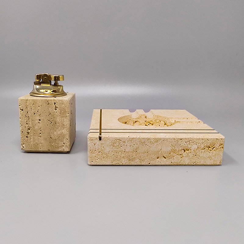 1970s Enzo Mari for F.lli Mannelli Smoking Set. Made in Italy