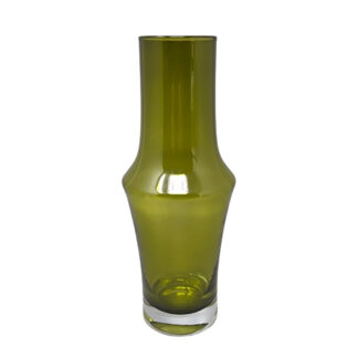1970s Green Vase #1376 by Tamara Aladin Vase for Riihimaki/Riihimaen Lasi Oy