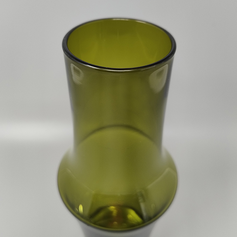 1970s Green Vase #1376 by Tamara Aladin Vase for Riihimaki/Riihimaen Lasi Oy
