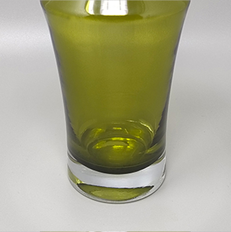 1970s Green Vase #1376 by Tamara Aladin Vase for Riihimaki/Riihimaen Lasi Oy