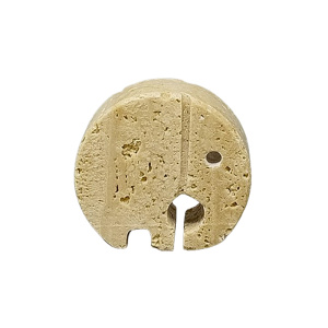 1970s Original Travertine Elephant Sculpture by Enzo Mari for F.lli Mannelli