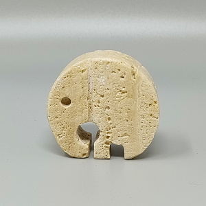 1970s Original Travertine Elephant Sculpture by Enzo Mari for F.lli Mannelli