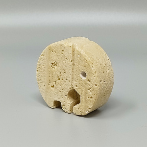 1970s Original Travertine Elephant Sculpture by Enzo Mari for F.lli Mannelli