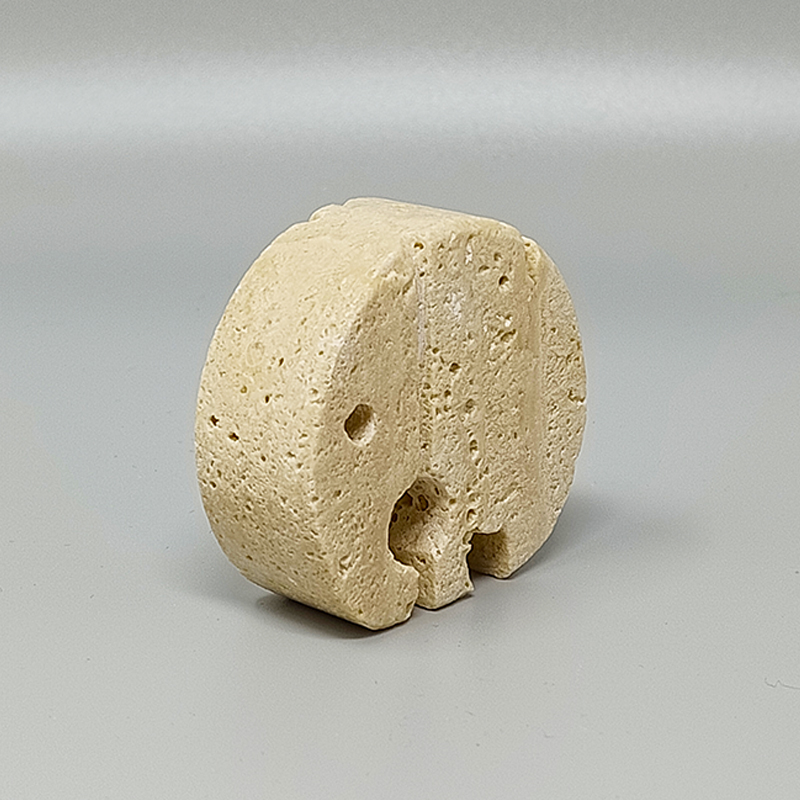 1970s Original Travertine Elephant Sculpture by Enzo Mari for F.lli Mannelli