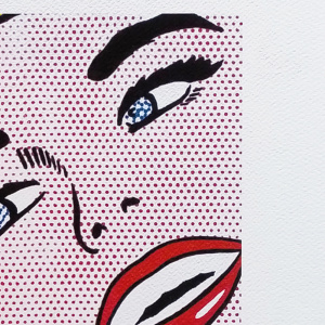 1980s Original Stunning Roy Lichtenstein "Smile Girl" Limited Edition Lithograph