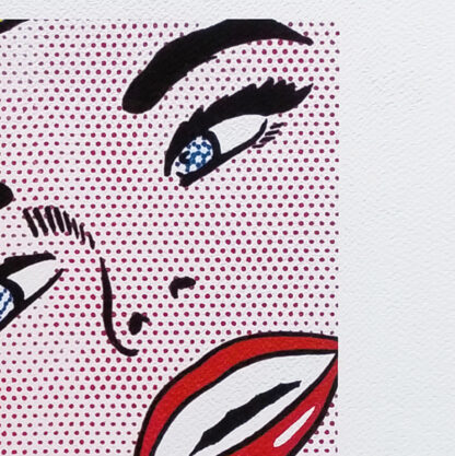 1980s Original Stunning Roy Lichtenstein "Smile Girl" Limited Edition Lithograph - Image 4