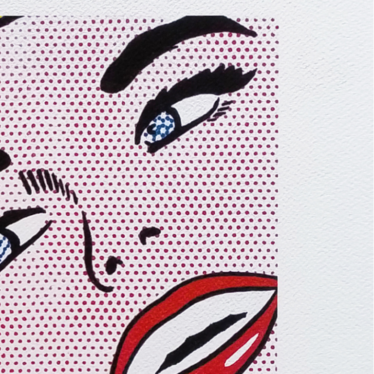 1980s Original Stunning Roy Lichtenstein "Smile Girl" Limited Edition Lithograph - Image 4