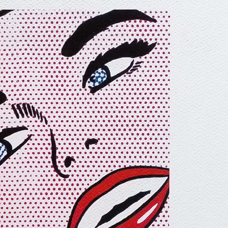 1980s Original Stunning Roy Lichtenstein "Smile Girl" Limited Edition Lithograph