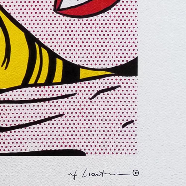 1980s Original Stunning Roy Lichtenstein "Smile Girl" Limited Edition Lithograph - Image 6