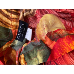 1990s Gucci by Tom Ford Exotic Print Pin Bloomer Silk Trousers