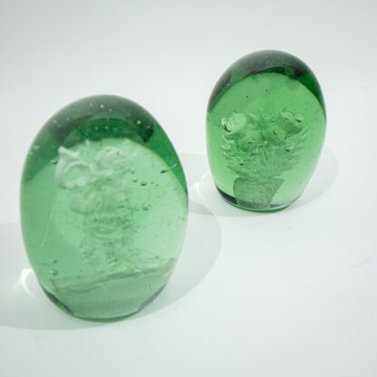 Two Green Victorian Dump Paperweights - Image 2