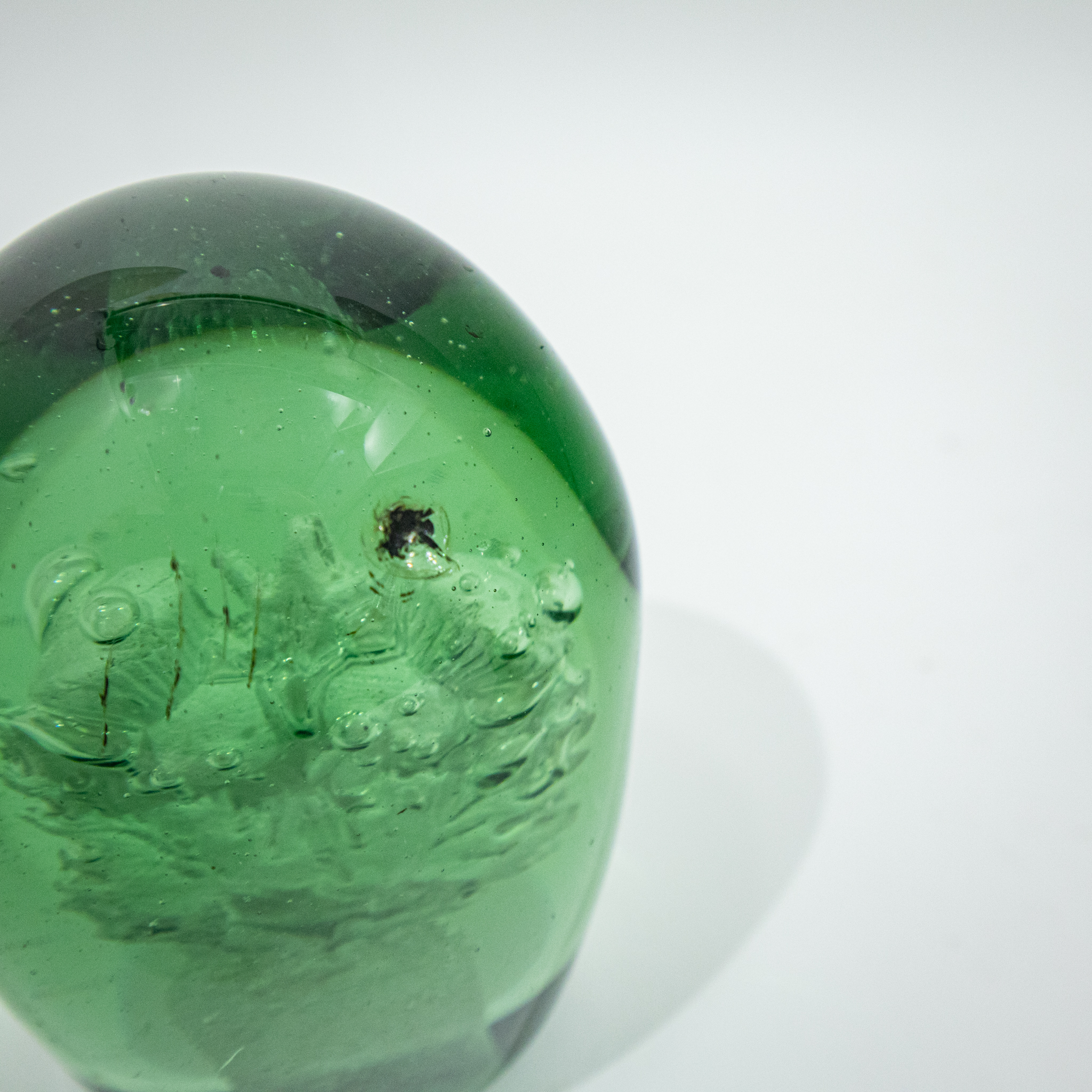 Two Green Victorian Dump Paperweights