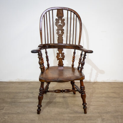 19th Century Yew High Back Windsor Chair - Image 2
