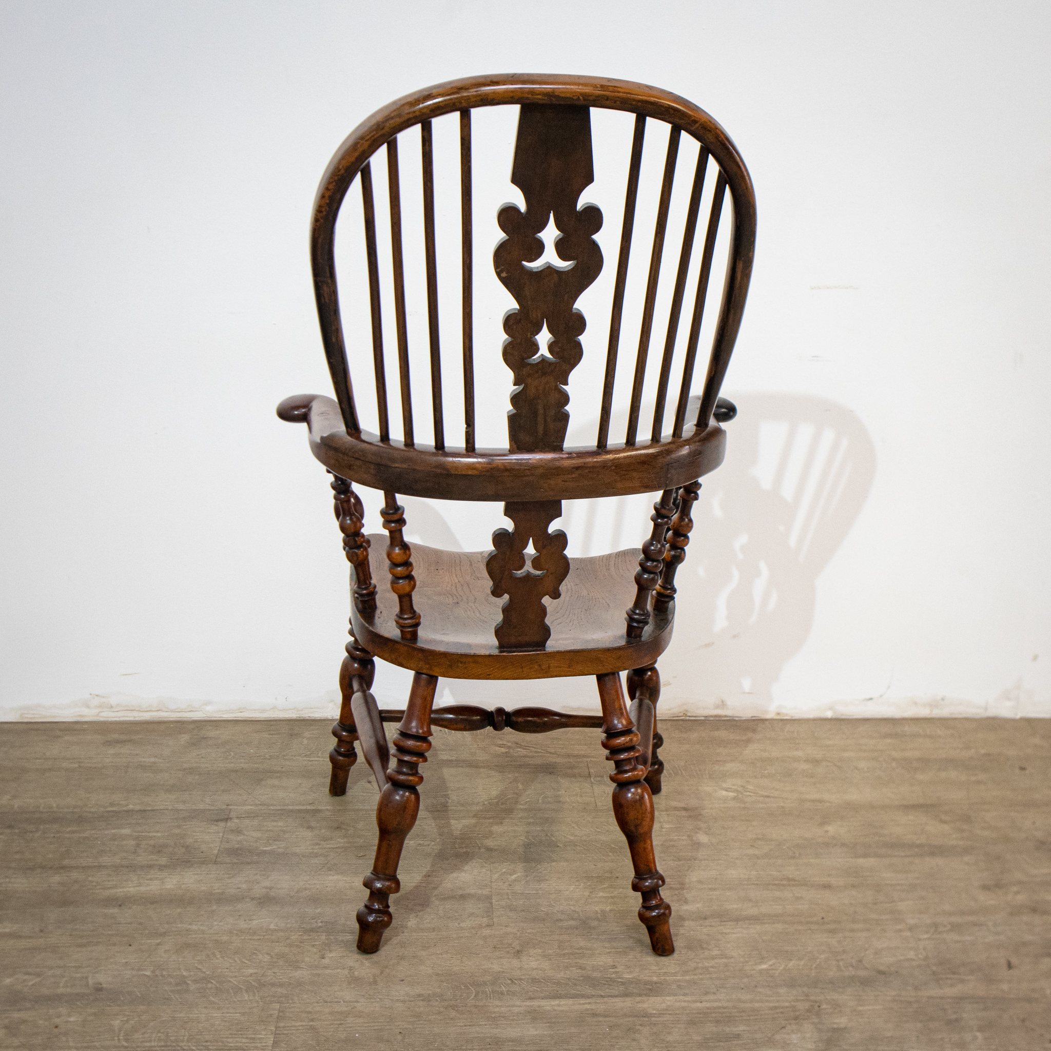 19th Century Yew High Back Windsor Chair