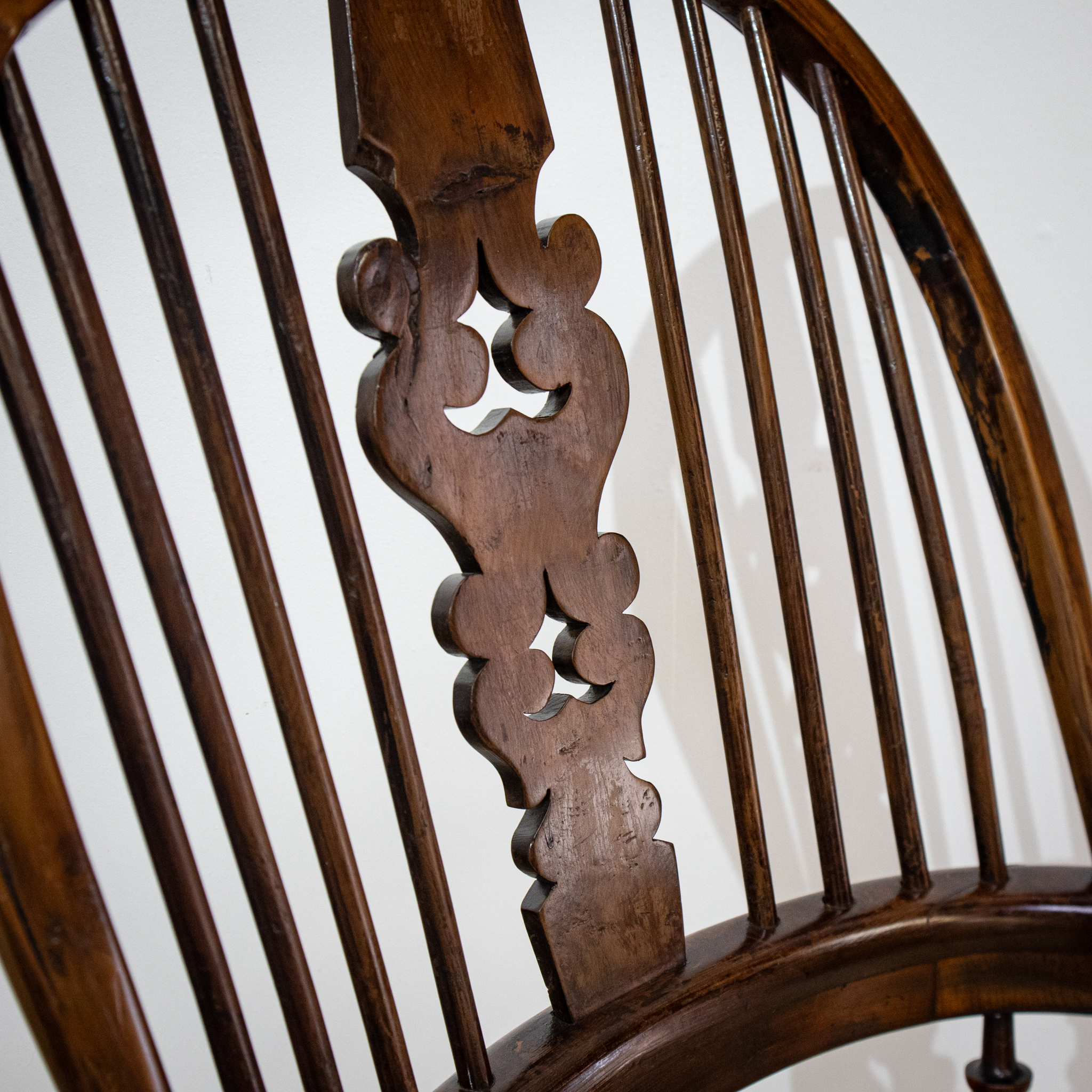 19th Century Yew High Back Windsor Chair