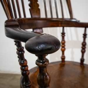 19th Century Yew High Back Windsor Chair