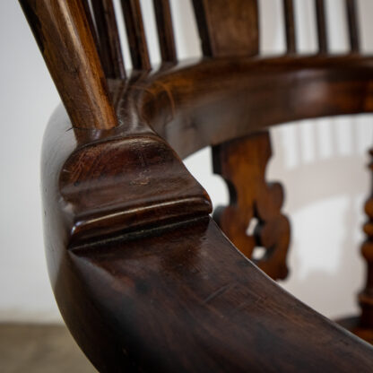 19th Century Yew High Back Windsor Chair - Image 11