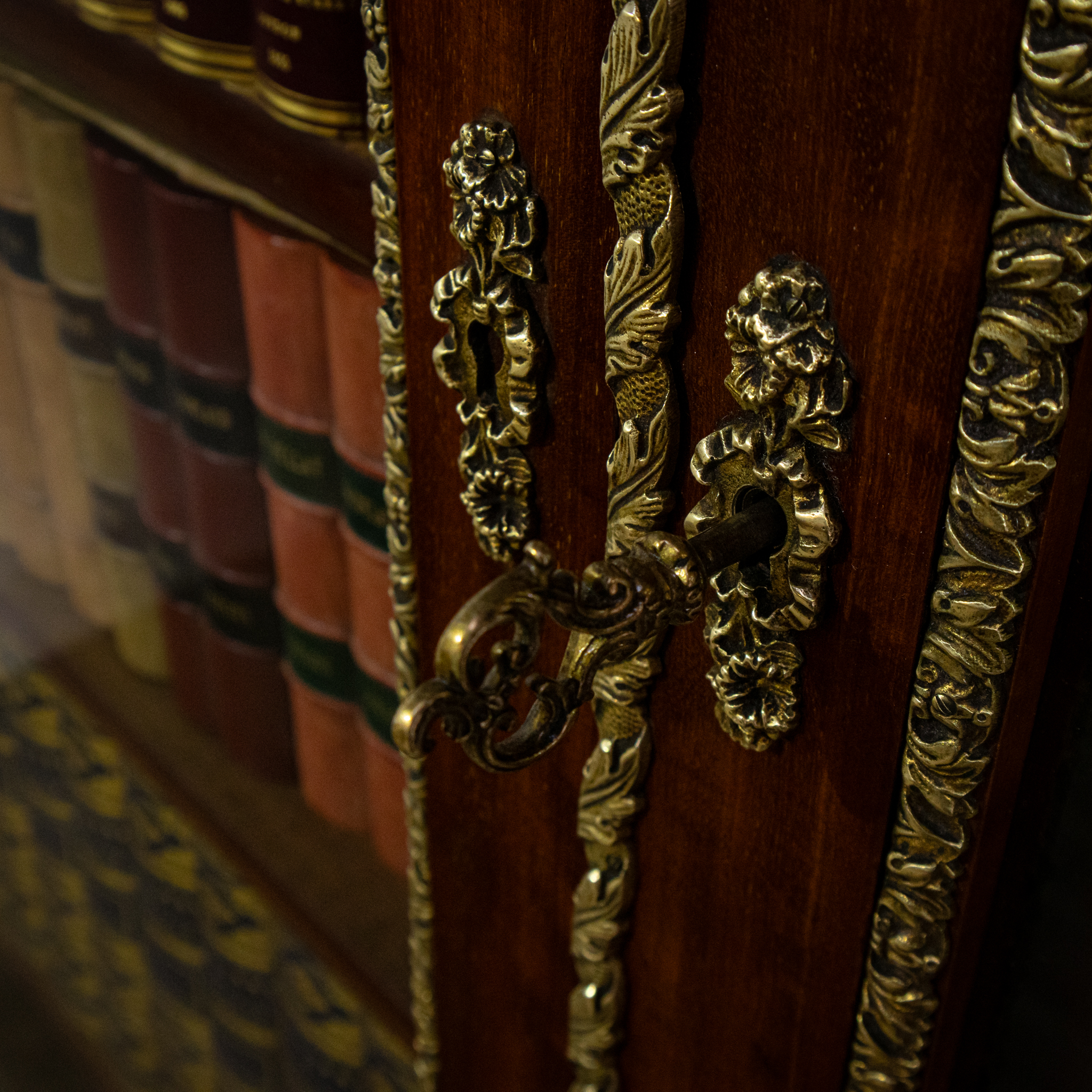French Napoleon III Glazed Ormolu Bookcase