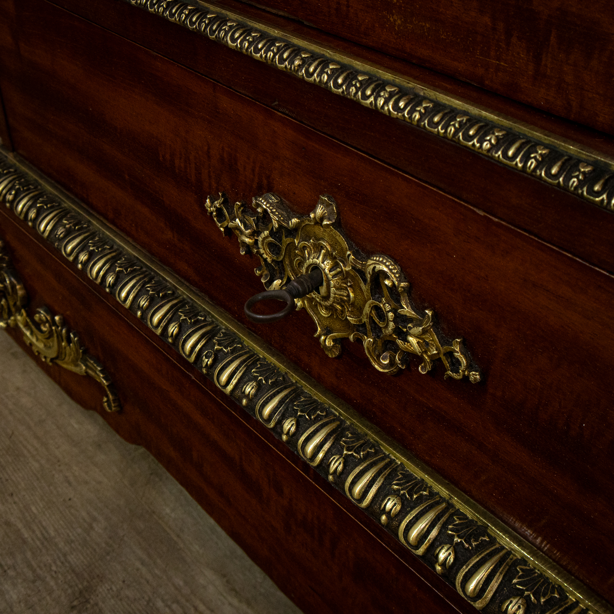 French Napoleon III Glazed Ormolu Bookcase