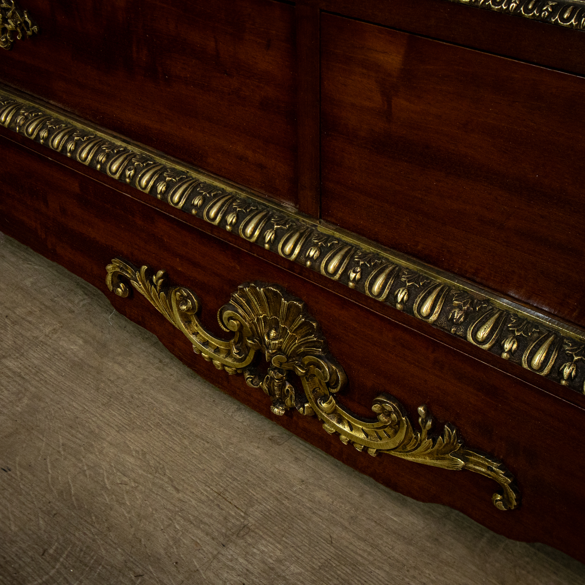 French Napoleon III Glazed Ormolu Bookcase