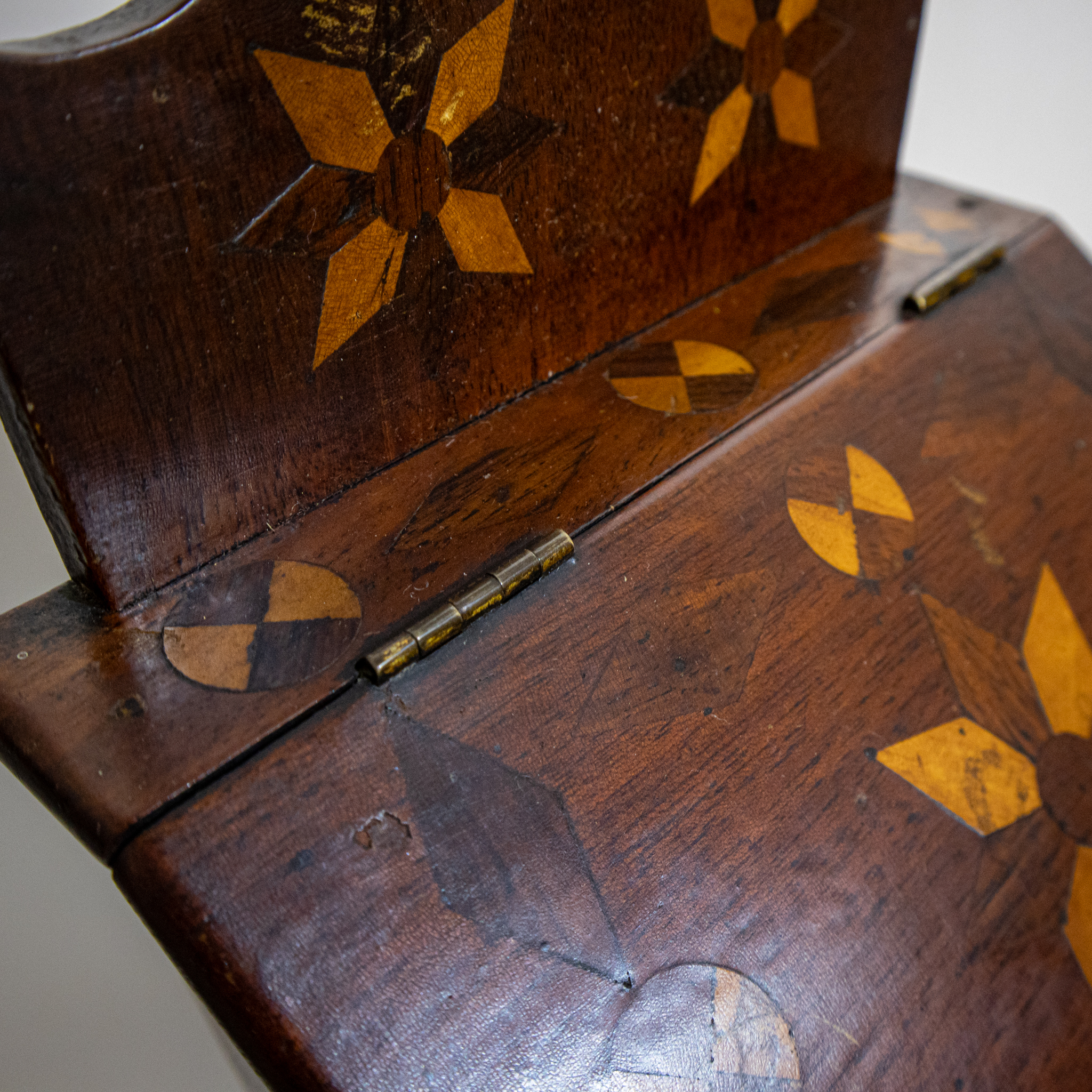 Georgian Marquetry Wall Hanging Box