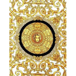 1990s Iconic Gianni Versace Medusa Barocco Print Silk Scarf