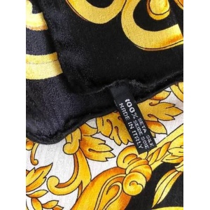 1990s Iconic Gianni Versace Medusa Barocco Print Silk Scarf