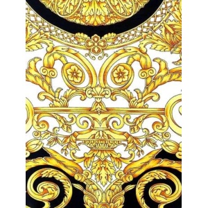 1990s Iconic Gianni Versace Medusa Barocco Print Silk Scarf