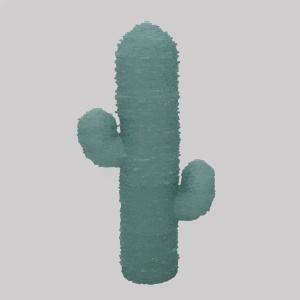 Poliarte Mid-century Modern Murano Glass Water Green Floor Lamp "Cactus", 1970s