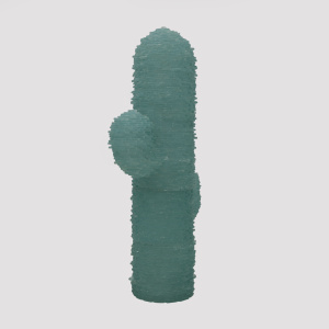 Poliarte Mid-century Modern Murano Glass Water Green Floor Lamp "Cactus", 1970s