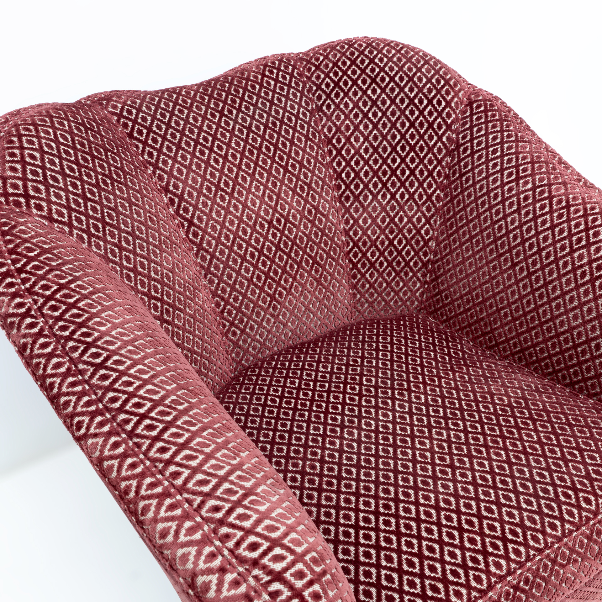 Pair of Gio Ponti Mid-Century Modern Velvet Armchairs for Casa e Giardino, 1950s