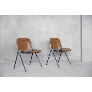 Vintage Italian Desk Chair Agorà by Paolo Favaretto for Emmegi, 1970s, Set of 2