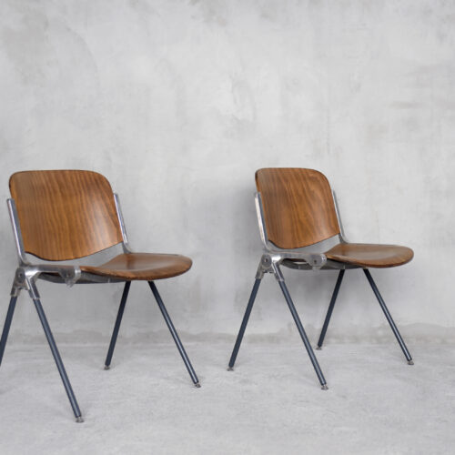 Vintage Italian Desk Chair Agorà by Paolo Favaretto for Emmegi, 1970s, Set of 2
