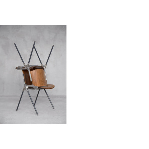 Vintage Italian Desk Chair Agorà by Paolo Favaretto for Emmegi, 1970s, Set of 2