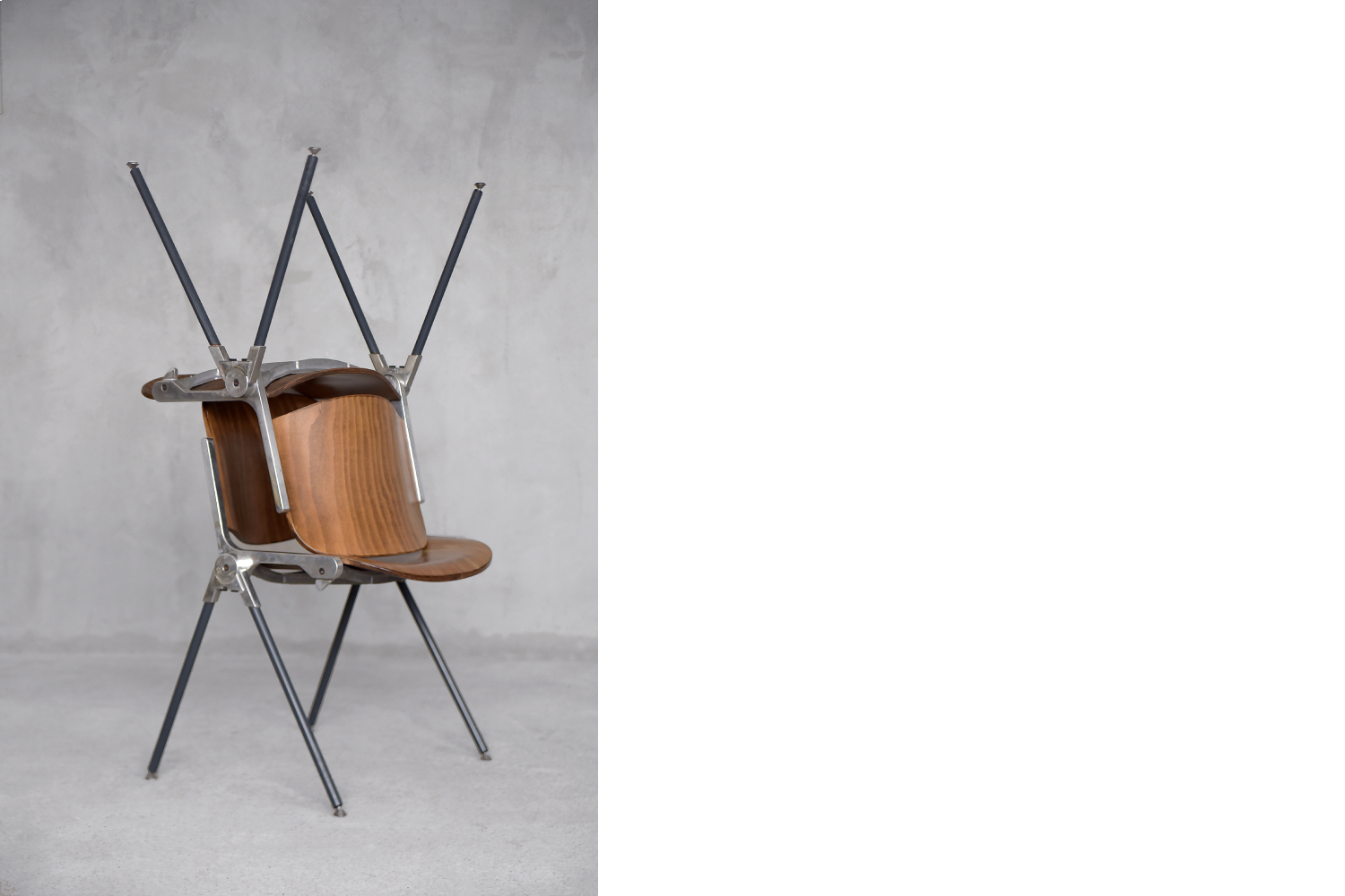 Vintage Italian Desk Chair Agorà by Paolo Favaretto for Emmegi, 1970s, Set of 2