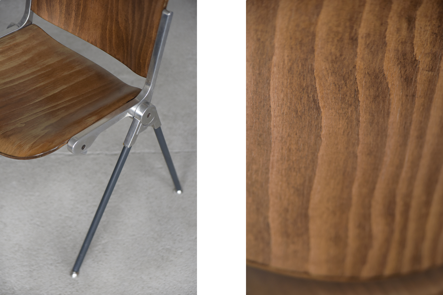 Vintage Italian Desk Chair Agorà by Paolo Favaretto for Emmegi, 1970s, Set of 2