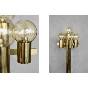 Sculptural Gold Floor Lamp with 5 Lights by Hans-Agne Jakobsson for Hans-Agne Jakobsson AB, 1960s