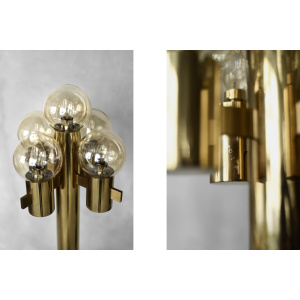 Sculptural Gold Floor Lamp with 5 Lights by Hans-Agne Jakobsson for Hans-Agne Jakobsson AB, 1960s