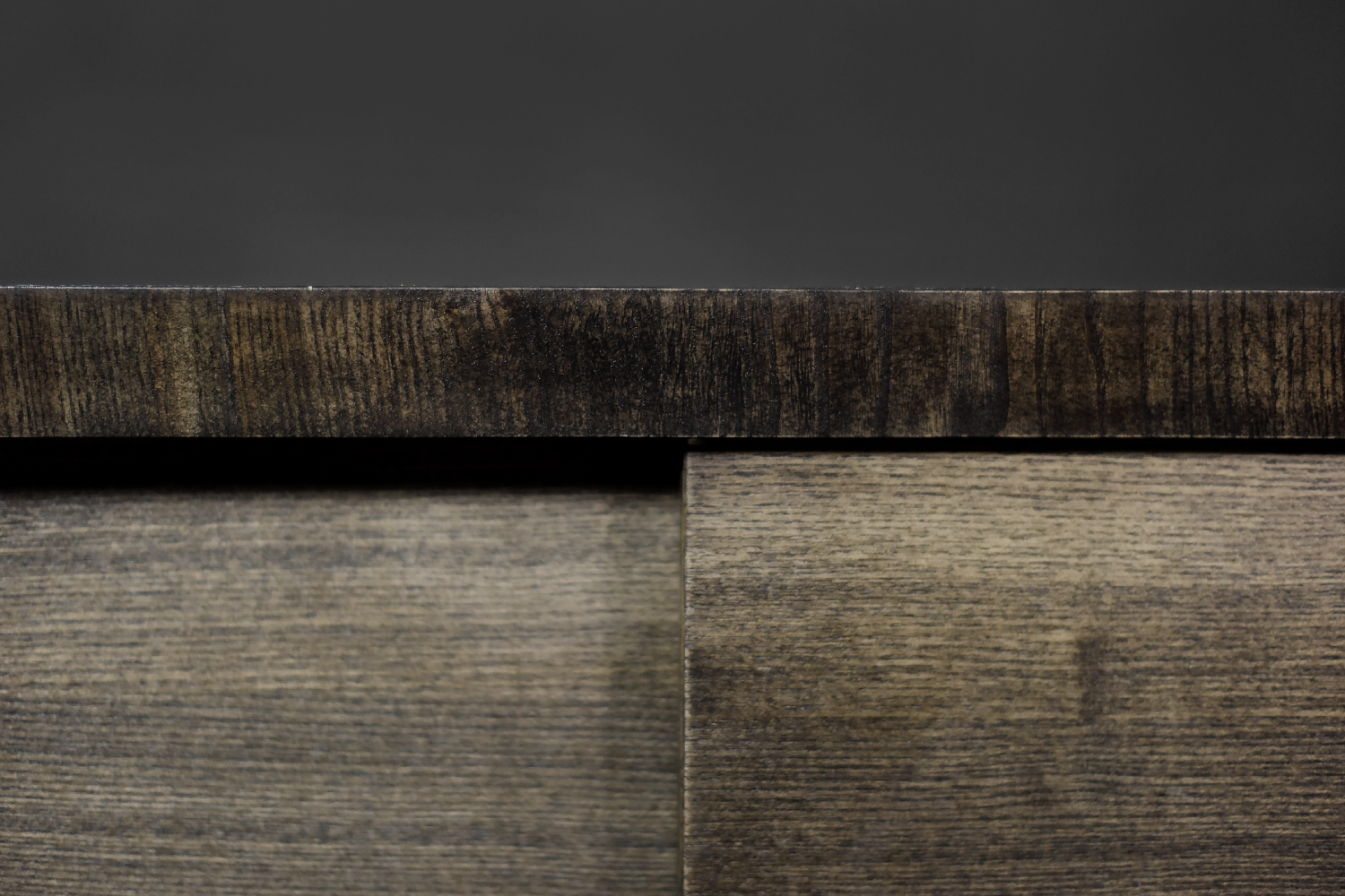 Mid-Century Modern Long Scandinavian Ash Sideboard with Matte Metal Handles, 1960s