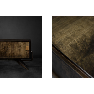 Mid-Century Scandinavian Modern Birch Sideboard with a Futuristic Base, 1960s