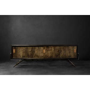 Mid-Century Scandinavian Modern Birch Sideboard with a Futuristic Base, 1960s