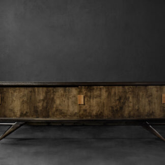 Mid-Century Scandinavian Modern Birch Sideboard with a Futuristic Base, 1960s
